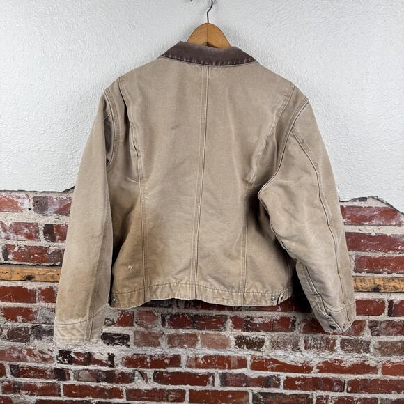 Vintage Carhartt Jacket Womens XL Canvas Detroit Blanket Lined Workwear WJ097 - Picture 9 of 9
